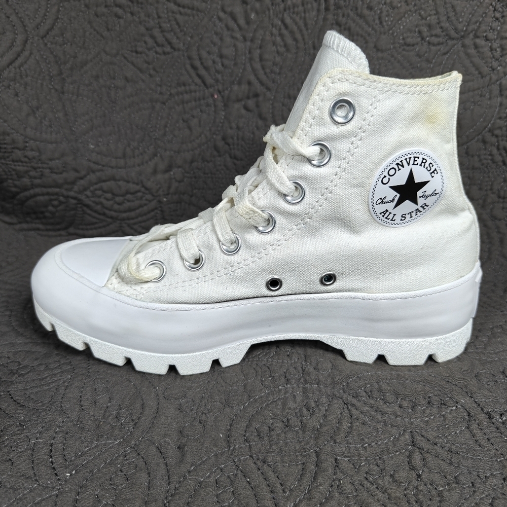 Converse Chuck Taylor All Star High Lugged White Platform Women's Size 5